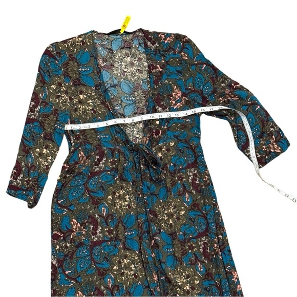 Knot Sisters Asymmetrical High Low Button down Boho Chic Wrap Style Dress Size M - Picture 8 of 14